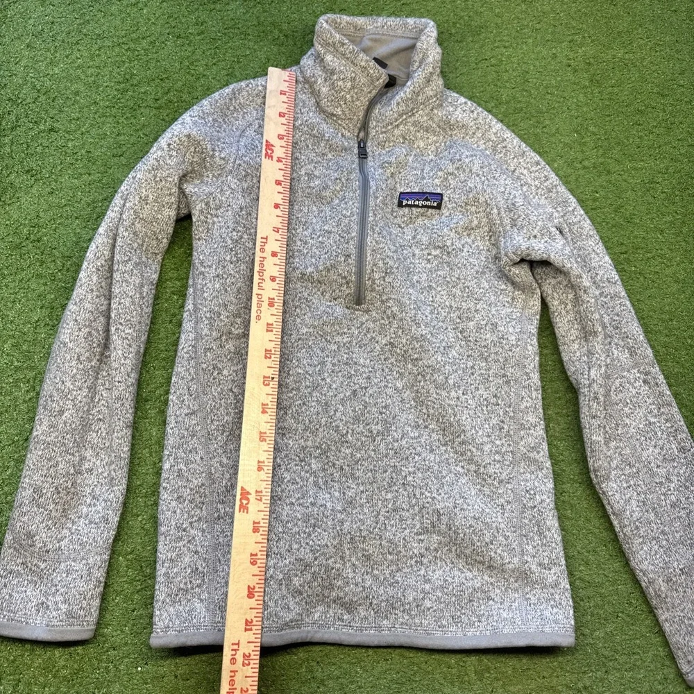 Patagonia Women's Better Sweater 1/4-Zip Fleece/Gray,‎ Size XXS